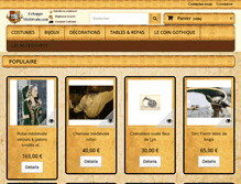 Tablet Screenshot of echoppemedievale.com